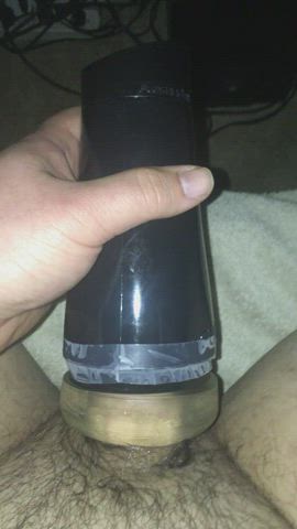 Cock Fleshlight Masturbating gif