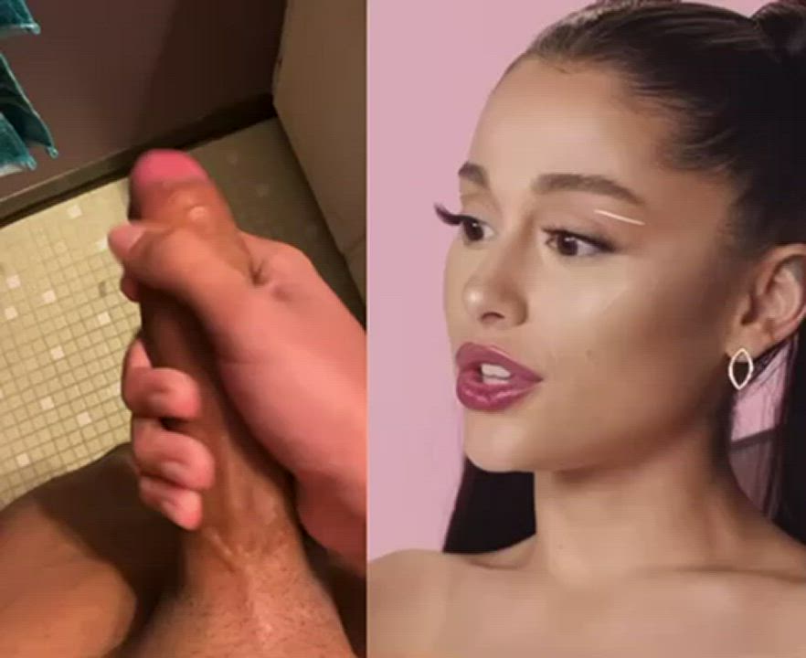 Ariana Grande reacting to how horny she made me