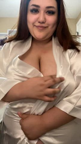 bbw chubby nipples gif