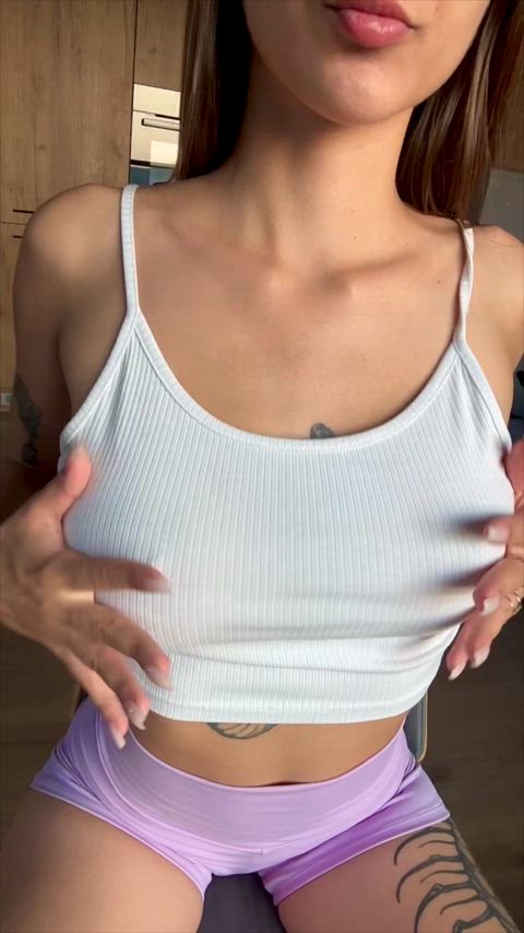 big tits petittits titty drop gif