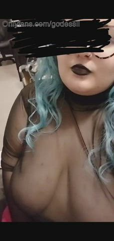 Alt Blowjob Cum Cum In Mouth Cum On Tits Goth Sloppy Spit Thick gif