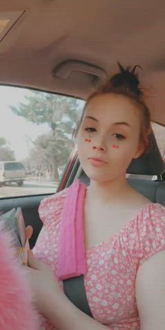 18 Years Old Cute Dress OnlyFans Redhead Teen TikTok gif