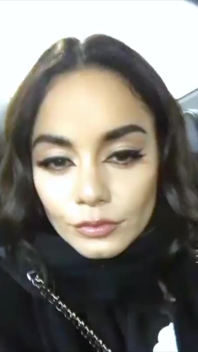 Vanessa Hudgens IG Gloves Head Tilt