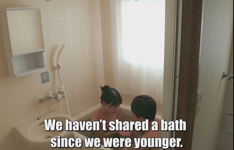Step siblings share a bath.