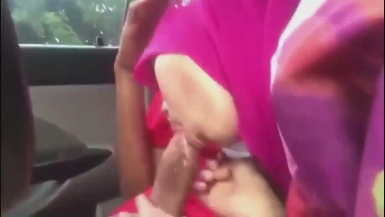 Blowjob Car Sex Cock Cock Worship Hijab Indonesian Malaysian Muslim gif