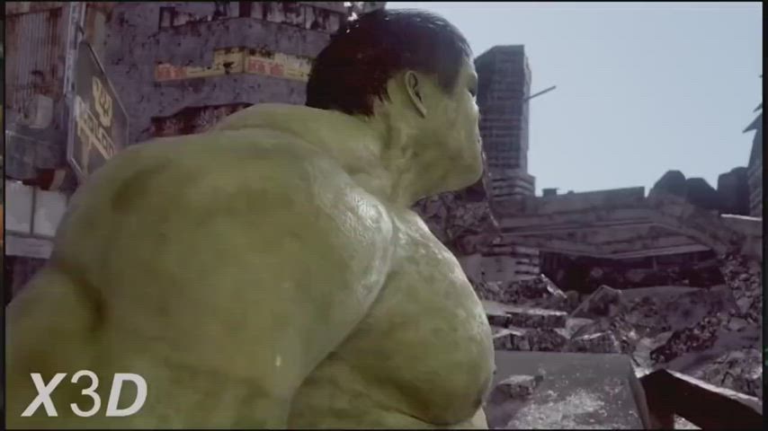 Hulk shows Black Widow where HULK SMASH comes from (X3D) [The Avengers]