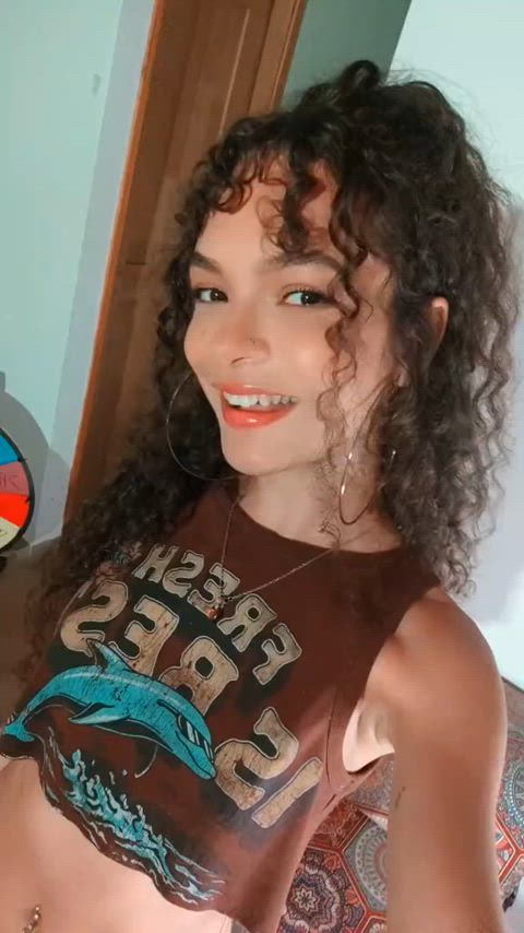 curly hair petite skinny sweetpetite tiktok gif