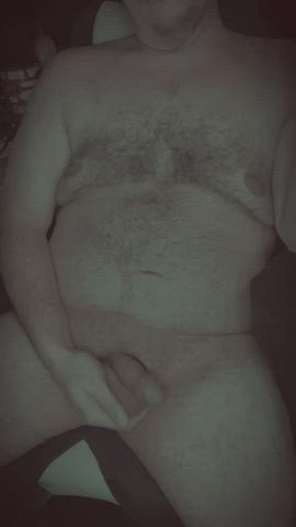 bear big dick chubby daddy gay tits gif