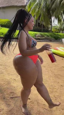 African Ass Big Ass Bikini Ebony gif