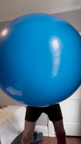 Happy “Hump Day” from me and my enormous blue Tuftex 36” balloon! When it gets