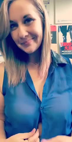 Bouncing office titties?