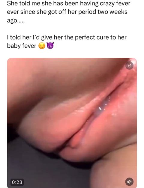 Breeding is the cure to baby fever 😏😈