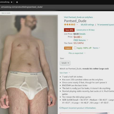 Pretty good discount on underwear, eh?