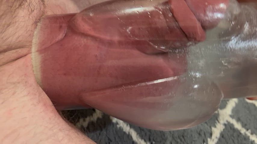 amateur big balls penis pump gif