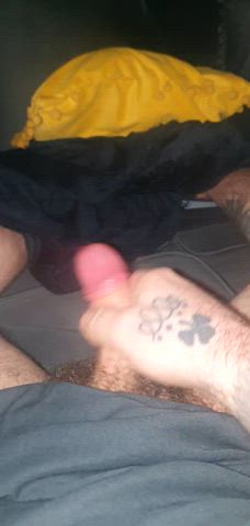 amateur cock cute homemade male masturbation masturbating nsfw pov solo tattoo gif