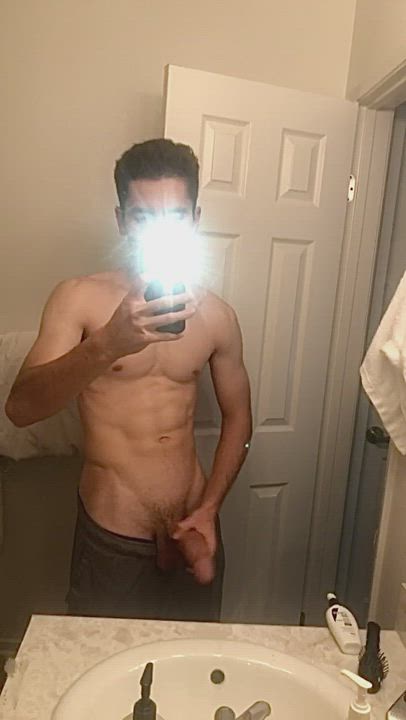 Big Dick Fitness Jerk Off Male Masturbation Skinny Thick Cock gif