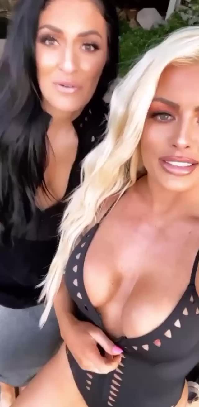 Mandy Rose nip slip