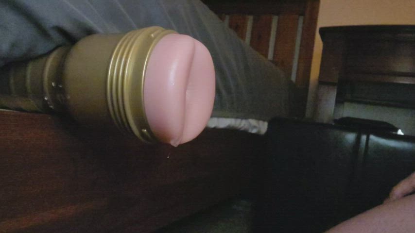 big dick cock fleshlight male masturbation masturbating solo gif