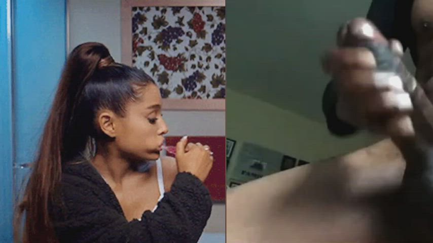 Ariana pumping cock