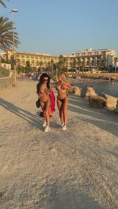 Bikini Girls Outdoor gif