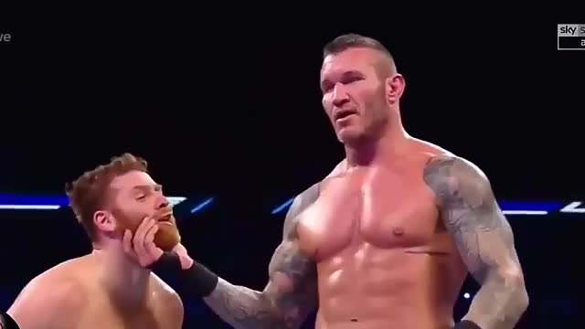 Randy Orton hits an awesome RKO on Sammy Zayn