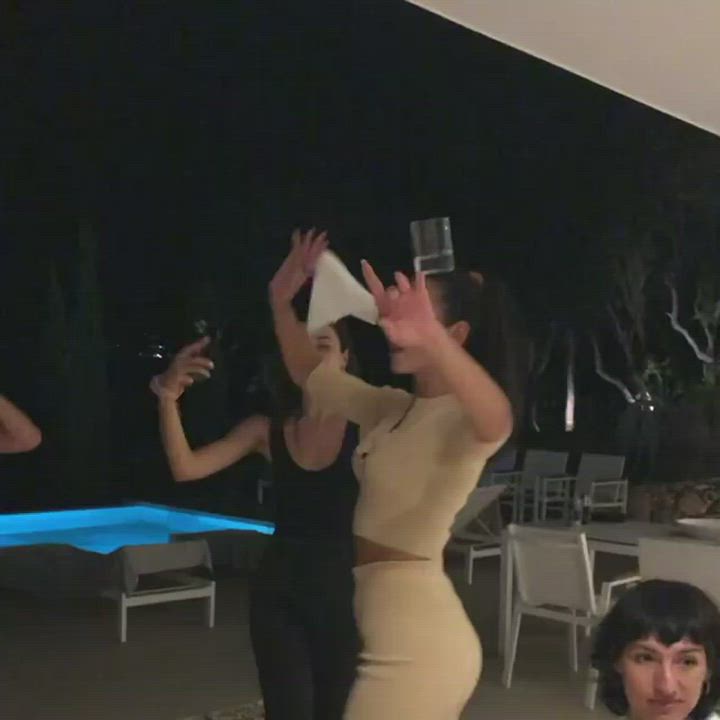 Albanian Brunette Dancing gif