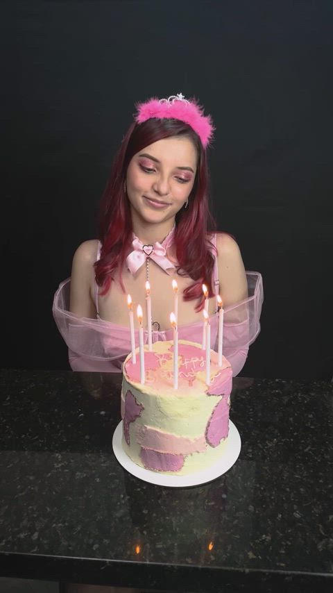 birthday homemade lingerie nsfw natural tits onlyfans petite solo teen tits gif