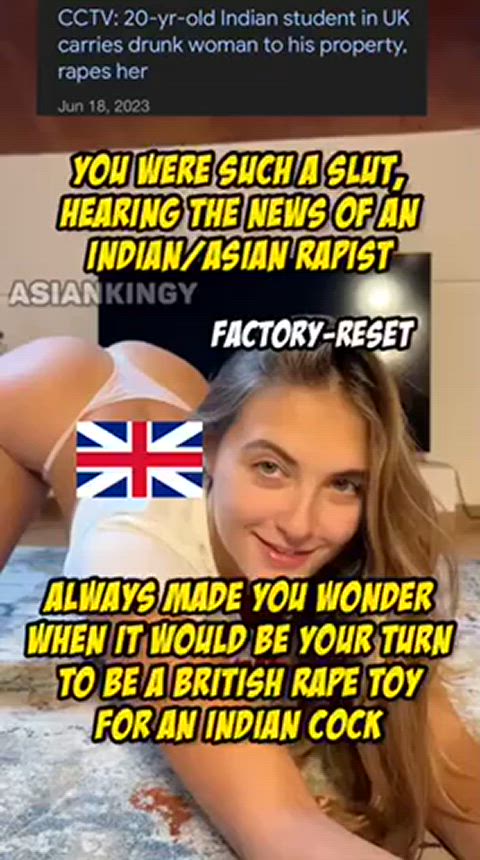 amwf asian bimbo bimbofication blonde british dirty blonde indian interracial gif