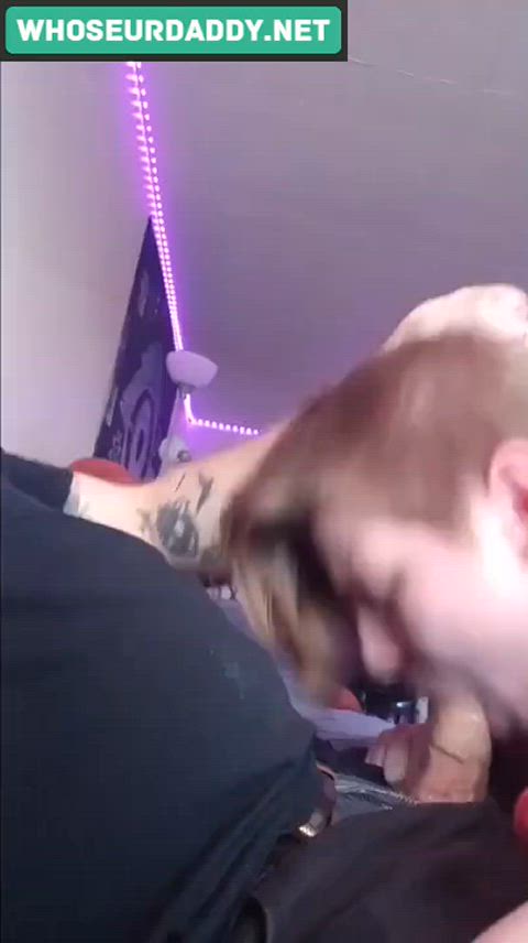 Goth daughter just loves daddy's cum