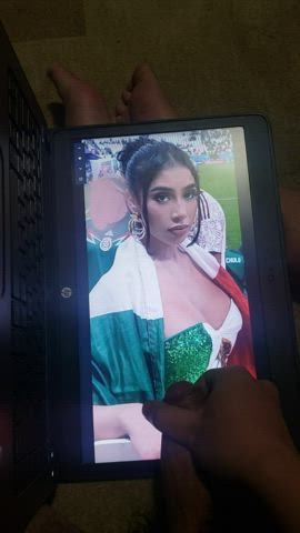 cumshot latina mexican tits tribbing tribute gif