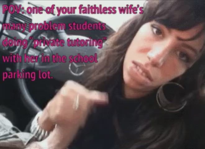 Slutty teacher cheats on her husband with a student