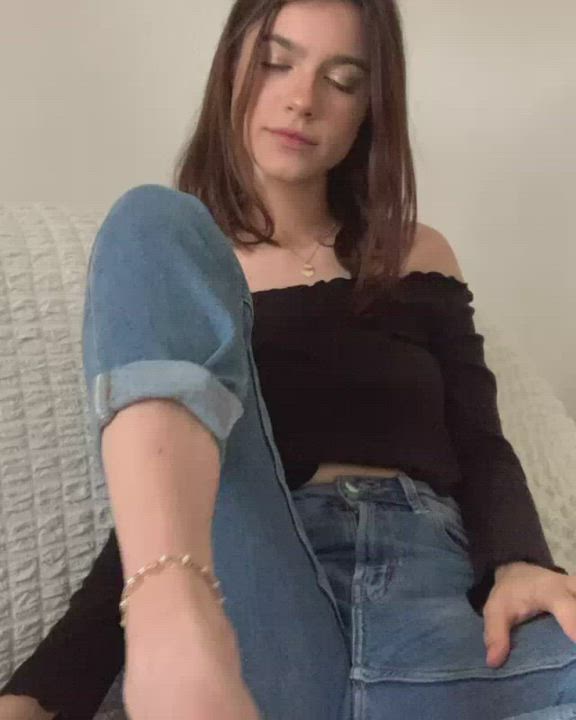 Clothed Feet Teen gif