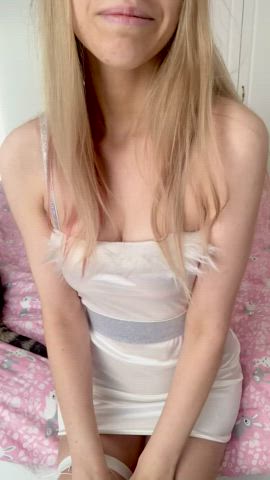 Blonde Braces Petite gif