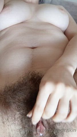 creamy hairy pussy pussy lips gif