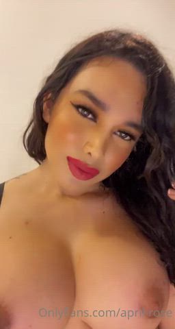 big dick big tits cockslap erection fake boobs fake tits latina slapping trans trans