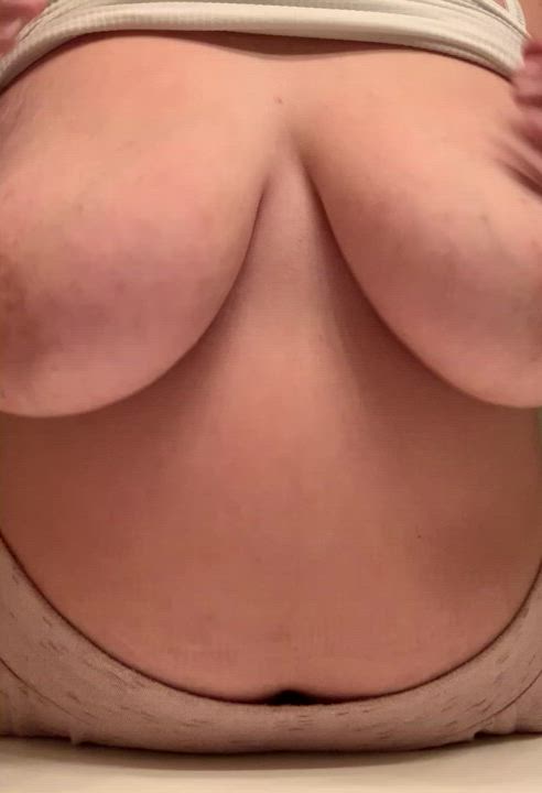 BBW Big Tits Chubby Nipples Tits Titty Drop gif