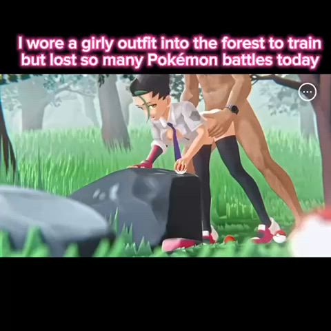 Sissy Pokémon trainer has to help her opponent goon (roleplay available)