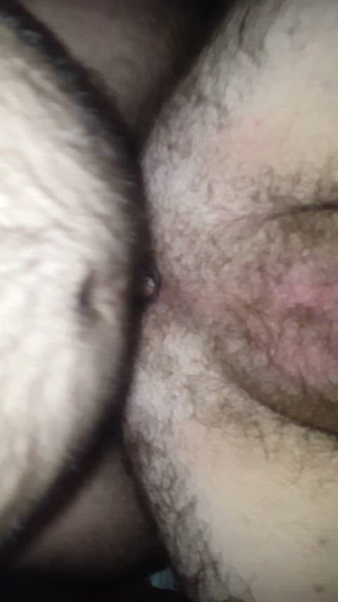 I just love taking cock in my hairy fat ass so much