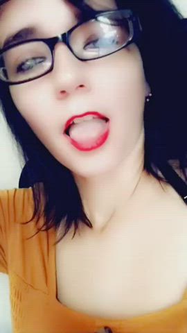 Ahegao Amateur Camgirl Tongue Fetish Webcam