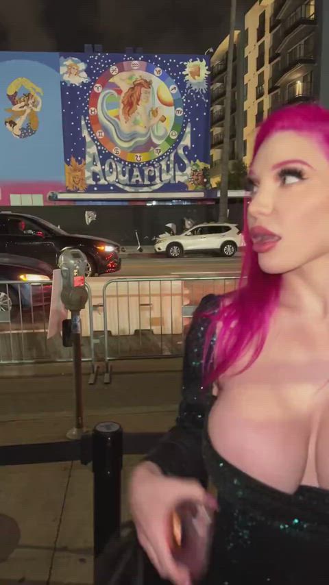 big tits boobs lily lou public gif