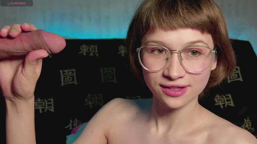 short hair teen tits gif