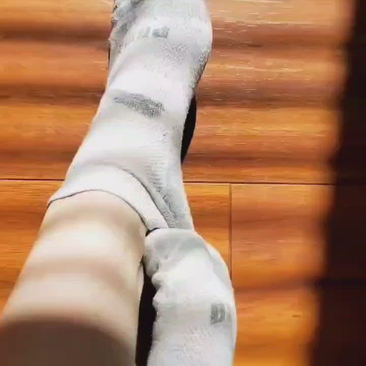Feet Fetish Petite Socks Tease Teasing Toes Undressing gif