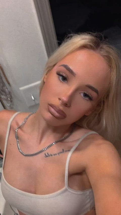 blonde deepthroat onlyfans petite tattoo tiktok tits gif