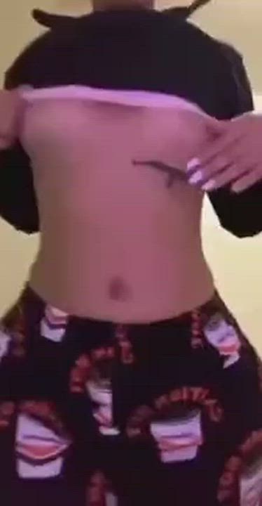 Small Tits Tattoo Twerking gif