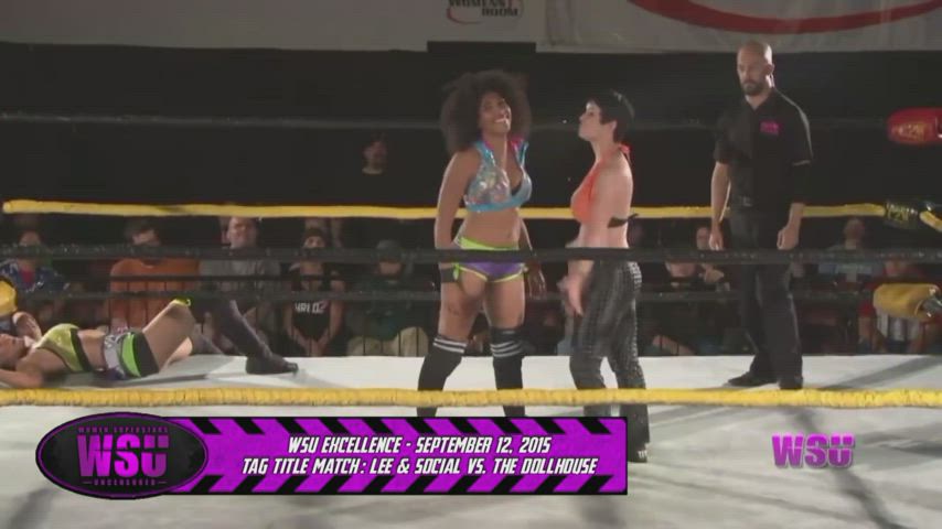 Celebrity Lesbian Wrestling gif