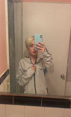 Blonde Selfie Skinny gif