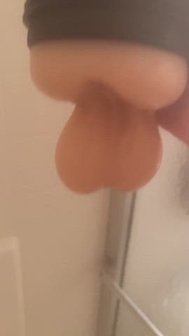 creampie fleshlight masturbating shower gif