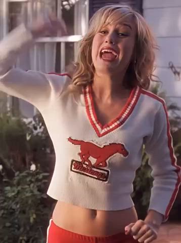 belly button brie larson sexy gif