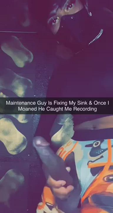 Lucky maintenance man