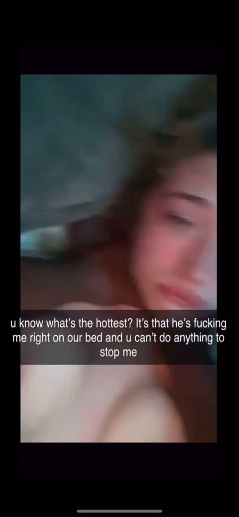 She invited her ex to their house to fuck him on her and her bf’s bed. And she